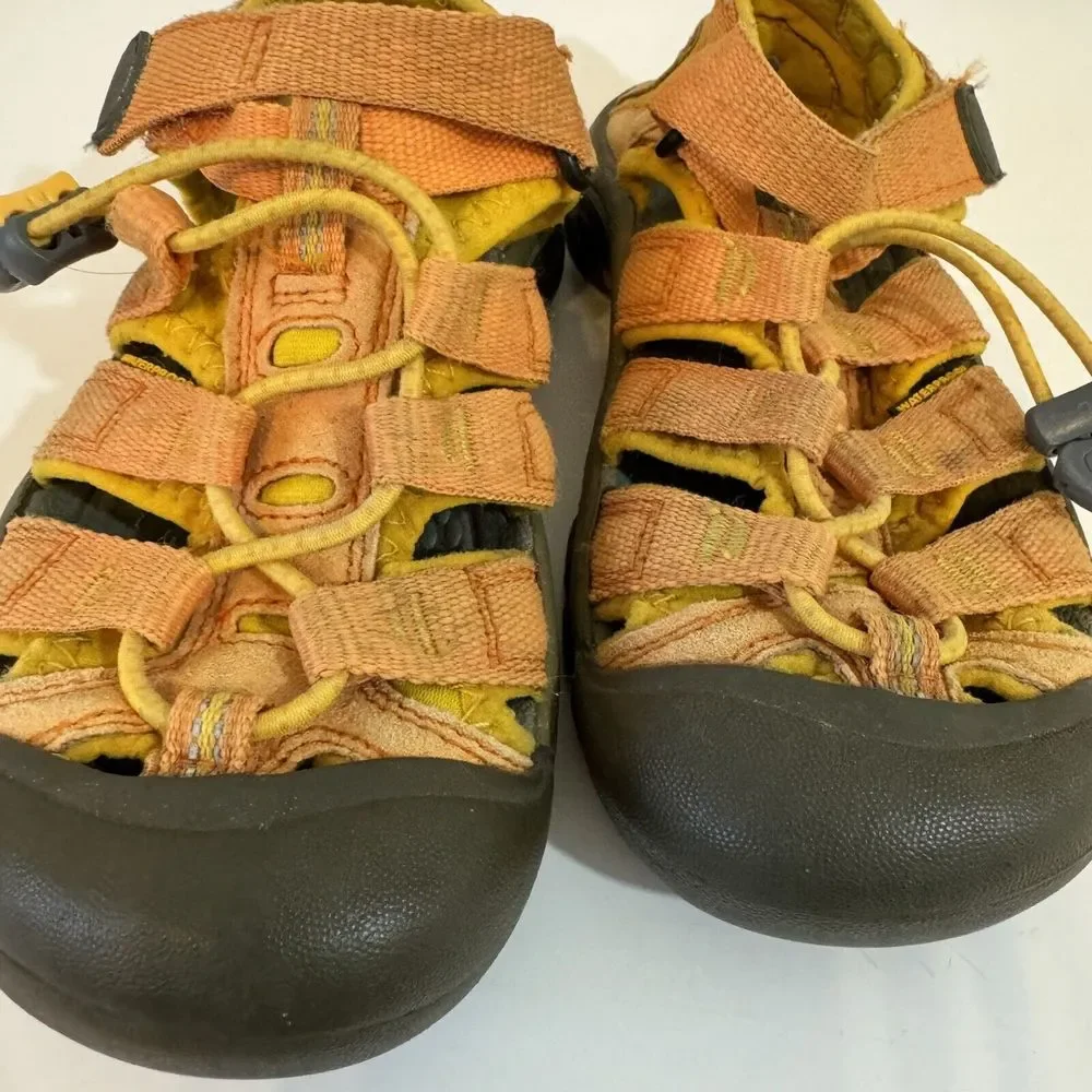 Keens kids‎ 1 Newport orange sandals waterproof hiking Outdoor Play